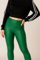Leggins Leather Verde