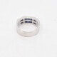 Anillo En Oro 18K Blanco Y Zafiros. Anillo En Oro 18K Blanco Y Zafiros.