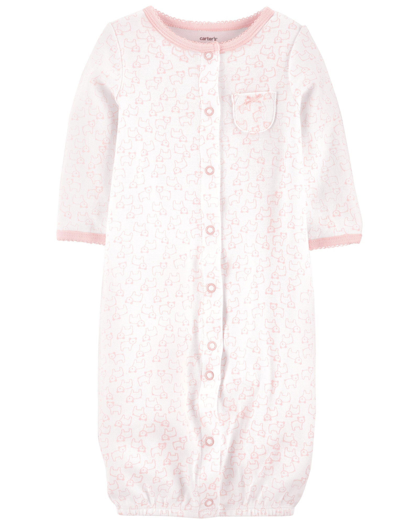 Pijama de una pieza, medias y gorro de algodón Sin color