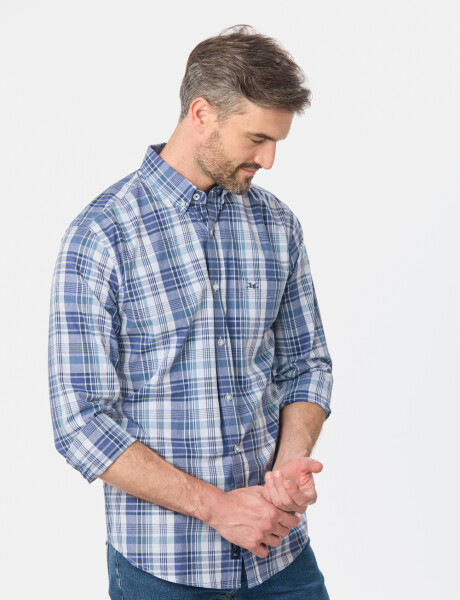 CAMISA CUADROS Azul