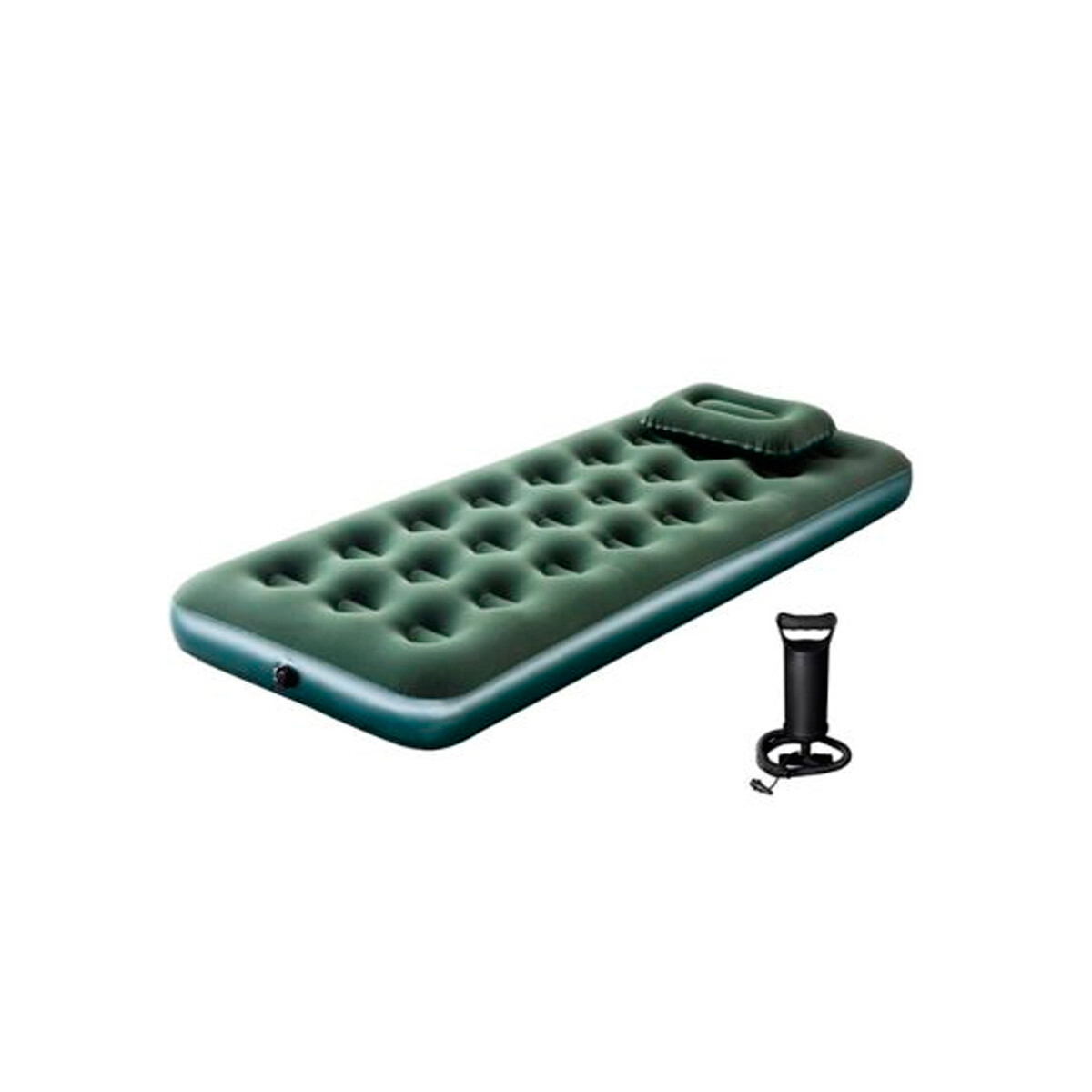 Colchón Inflable De 1 Plaza Con Almohada E Inflador Klimber 