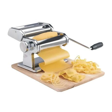Set Maquina Pastas Tallarines+ Espátula Corta Masa Pizza Gris