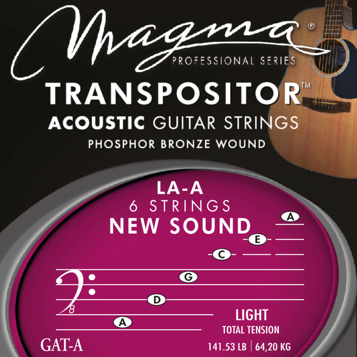 Encordado Acústica Transpositor Magma New Sound L GAT-A 