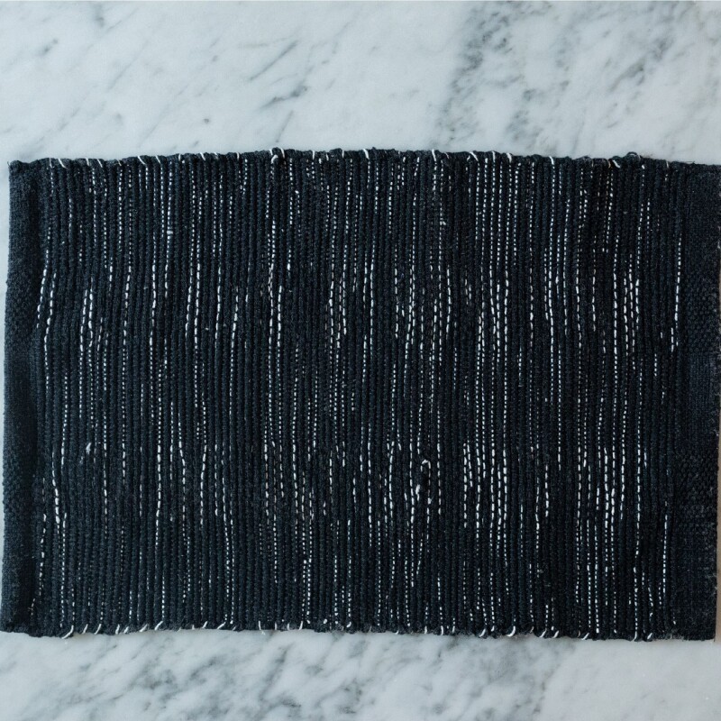 Individual algodón tejido 30x45cm Negro