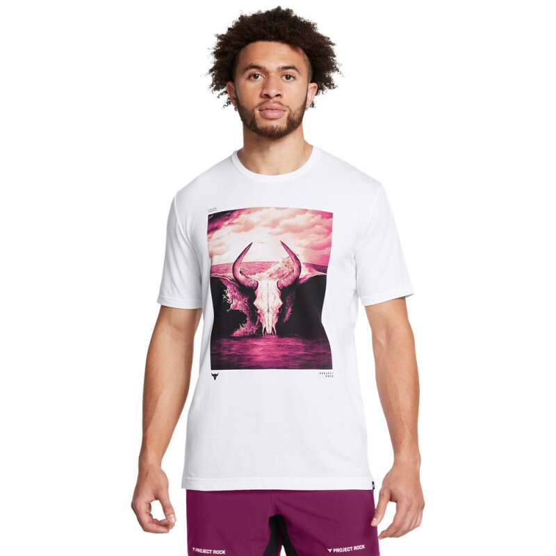 UA Pjt Rck Brahma Bull SS-WHT WHT-100