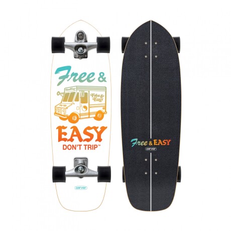 Carver C7 Raw Free & Easy Paleta 30.75'' - Surfskate Completo Carver C7 Raw Free & Easy Paleta 30.75'' - Surfskate Completo