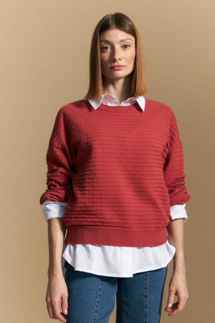 SWEATER ARBUS Rojo Tabasco