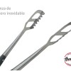 Pinza parrillera acero inoxidable y madera Pinza parrillera acero inoxidable y madera