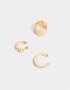 Bijou Cuff Metal diferenciado Cuff De Metal - Dorado