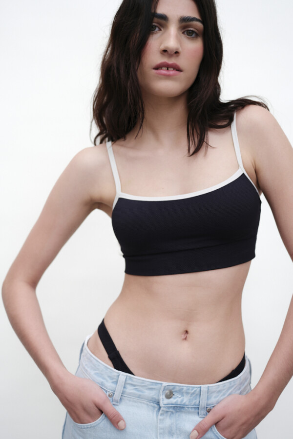 Top Cora - Ribete [SS58] Negro