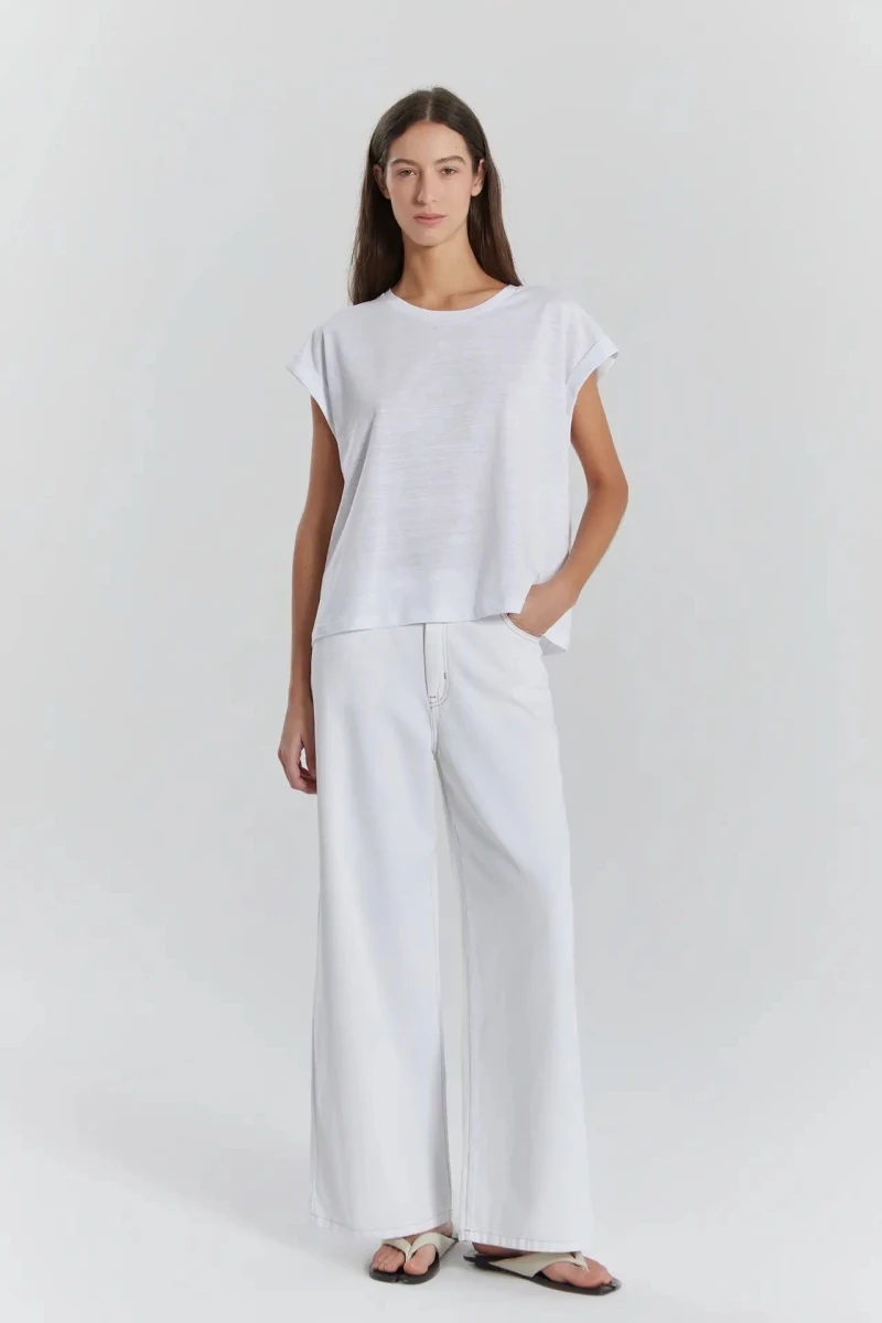 LOOSE BOOTCUT KEOPS Off White