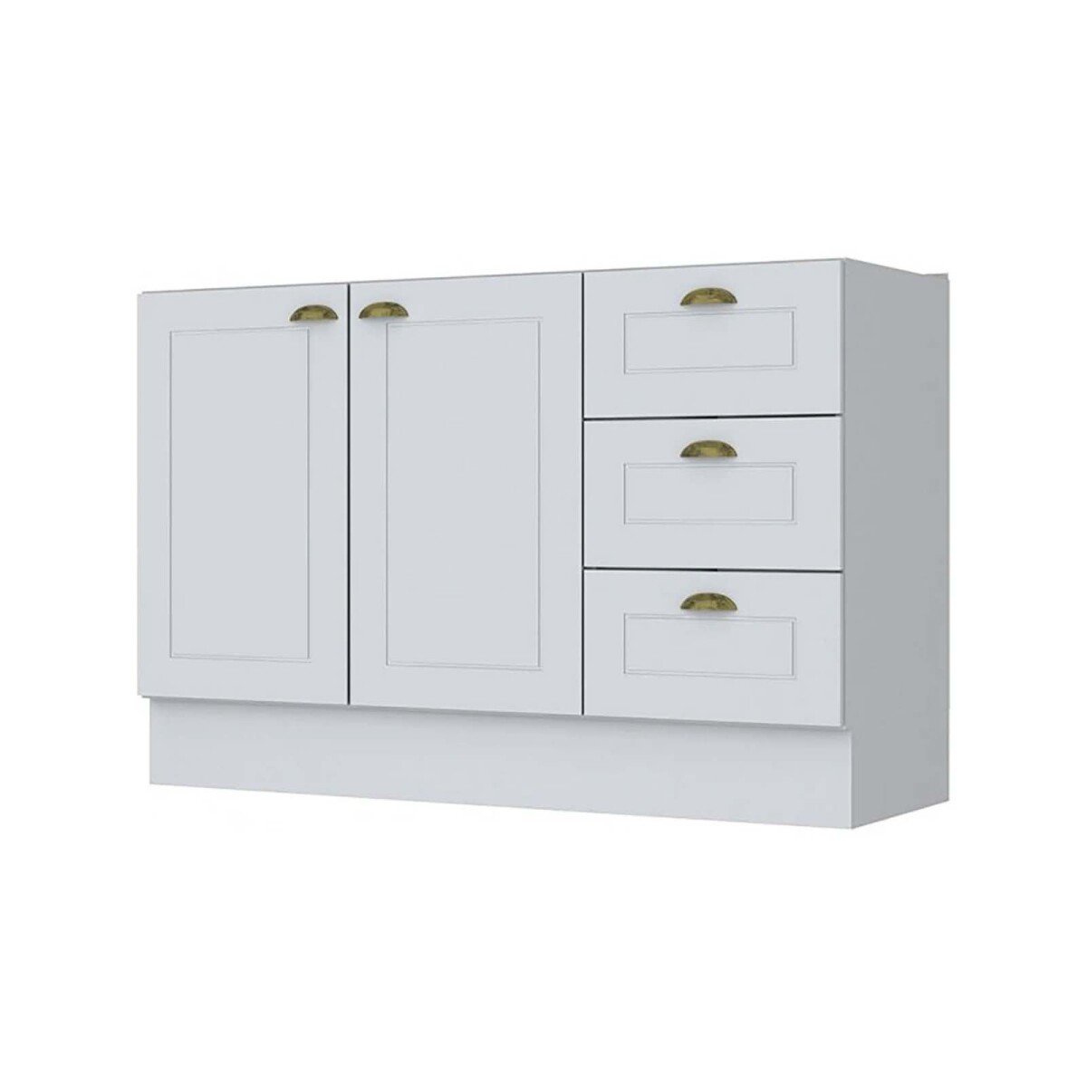 BAJO MESADA - 120 CM MDF BLANCO AMERICANA 