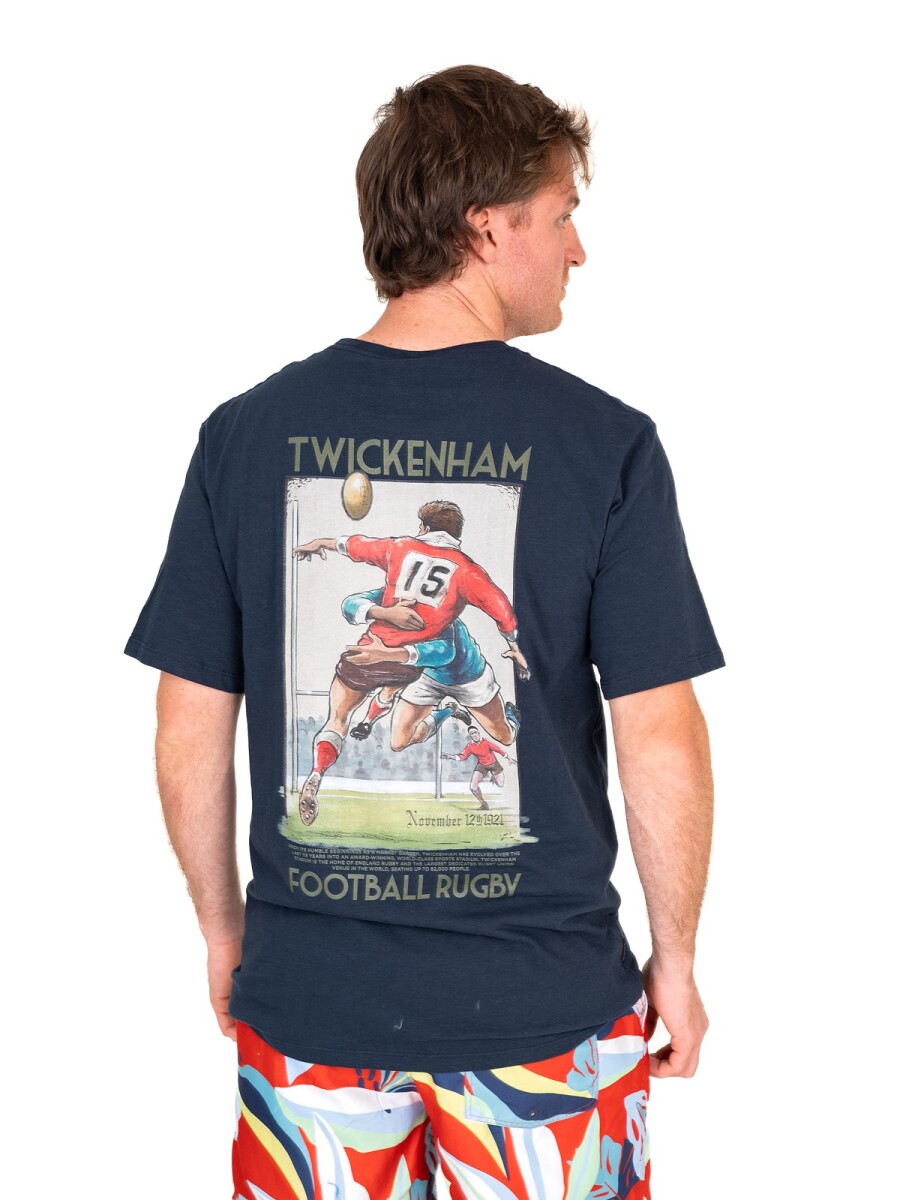 Camiseta Rugby - Twickenham Azul 