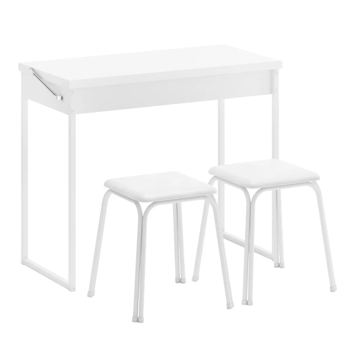 MESA PLEGABLE CON 2 BUTACAS SILLAS BANQUETAS 