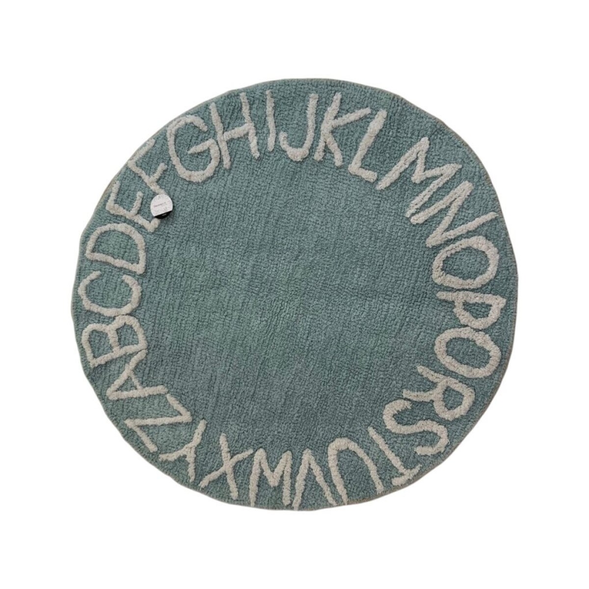 ALFOMBRA REDONDA POP D100CM - LETRAS CELESTE 