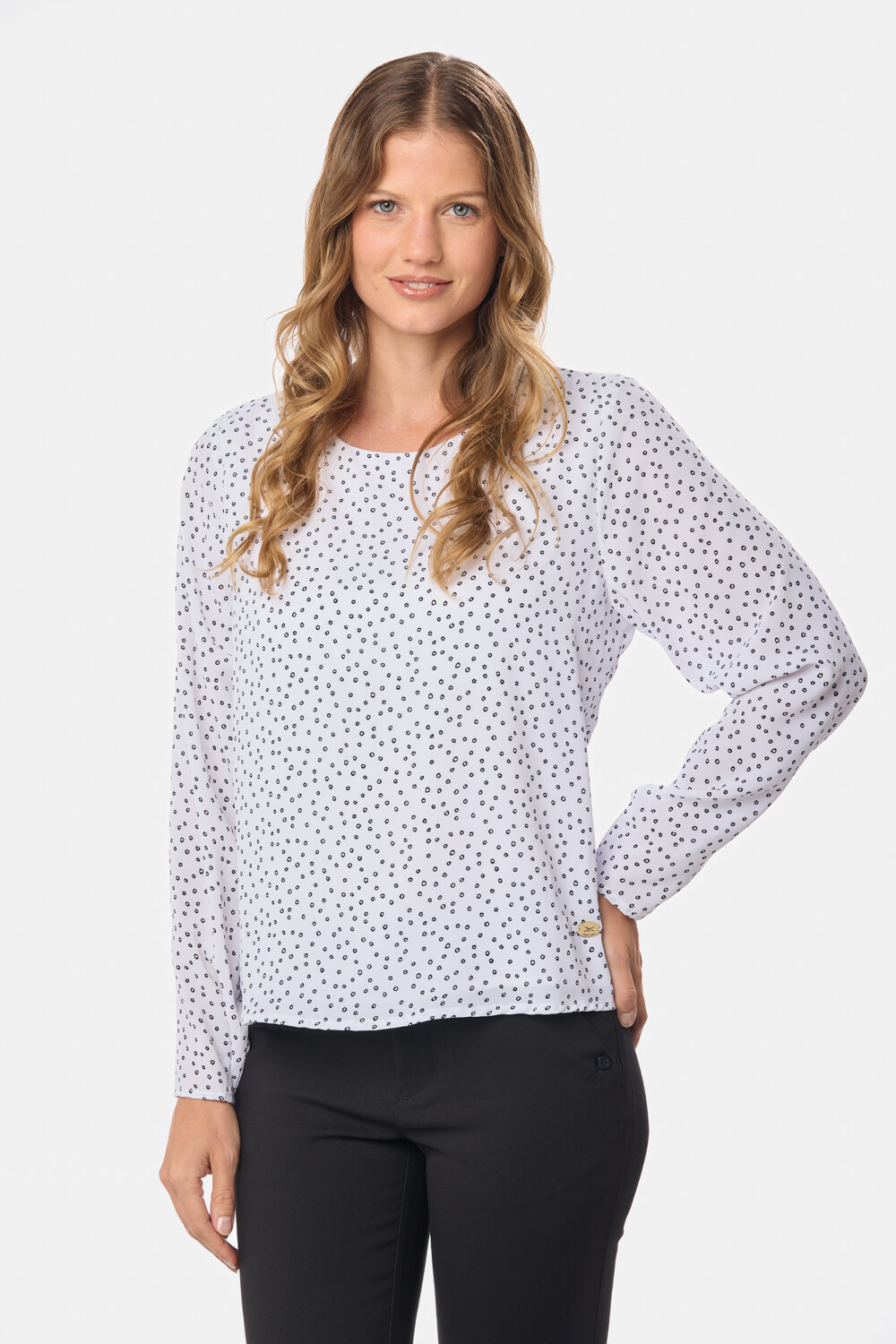 BLUSA ESTAMPADA CLÁSICA Burbujas