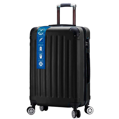 Valija Rígida 24'' Resistente Impermeable 4 Ruedas Negro