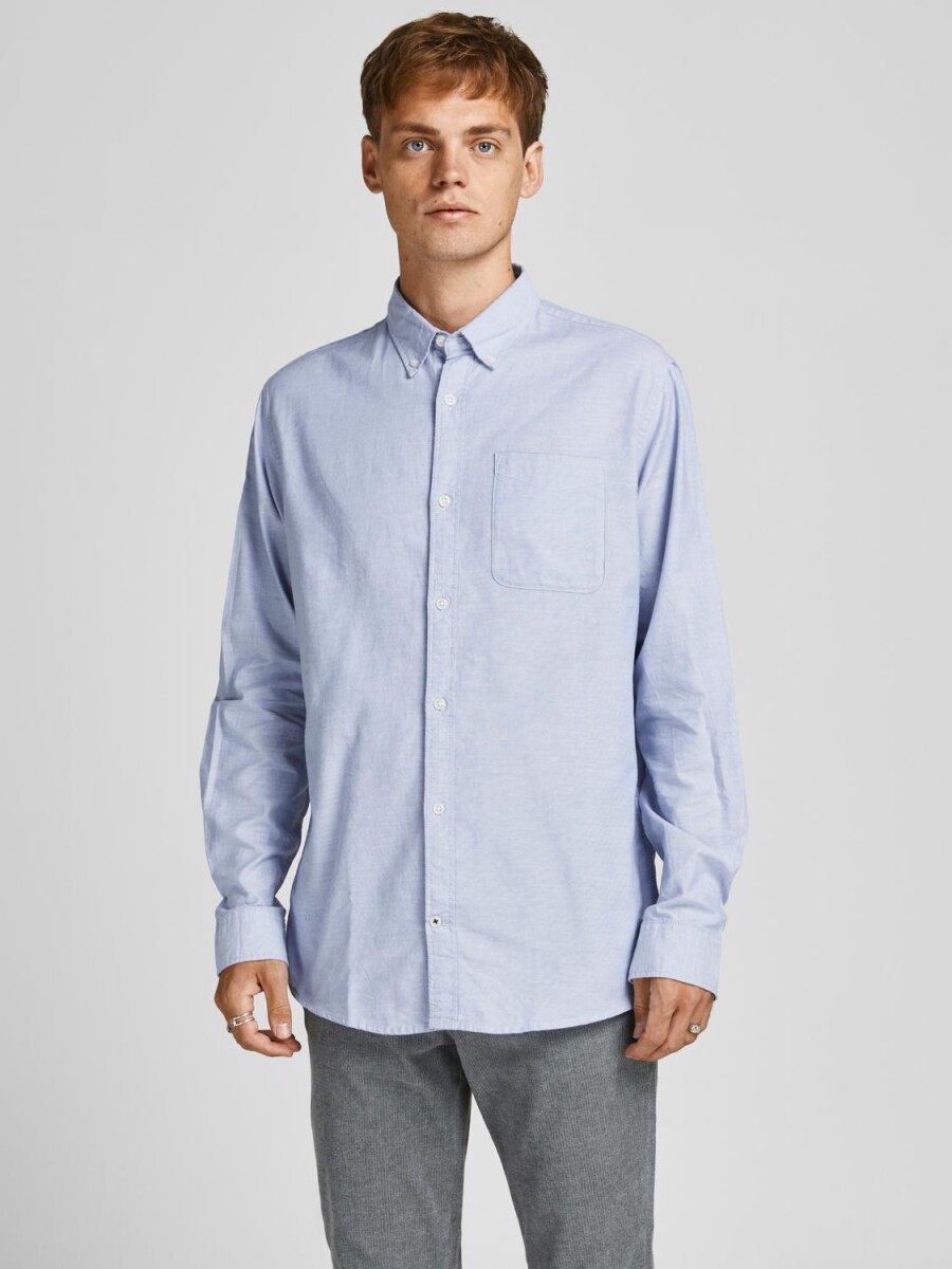 Camisa Oxford Clásica Slim Fit - Cashmere Blue 