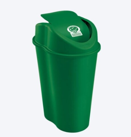 Papelera Tapa Vaiven 25l Verde Papelera Tapa Vaiven 25l Verde