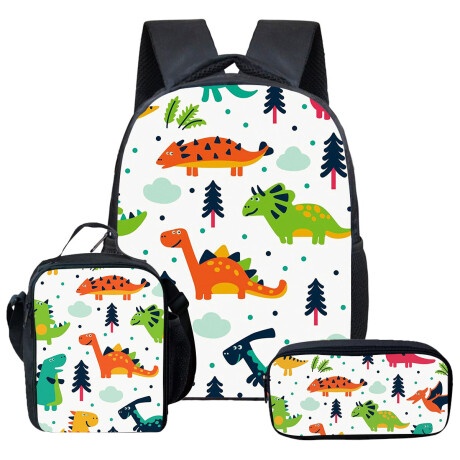 Mochila Escolar 3en1 Lunchera + Cartuchera Infantil Mochila Escolar 3en1 Lunchera + Cartuchera Infantil