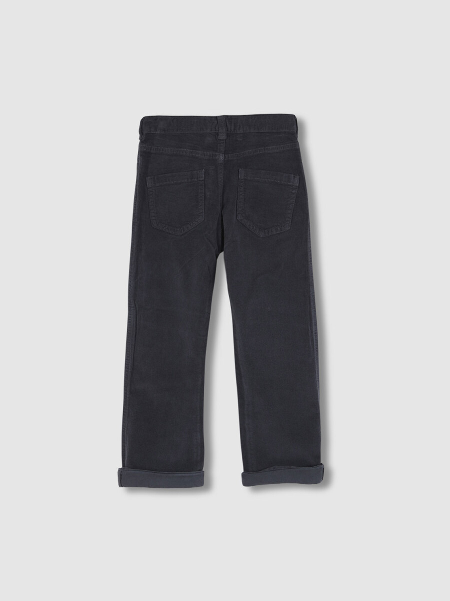 Pantalon Lig. Acampanado De Sarga Gris