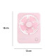 Ventilador plegable inalámbrico rosa