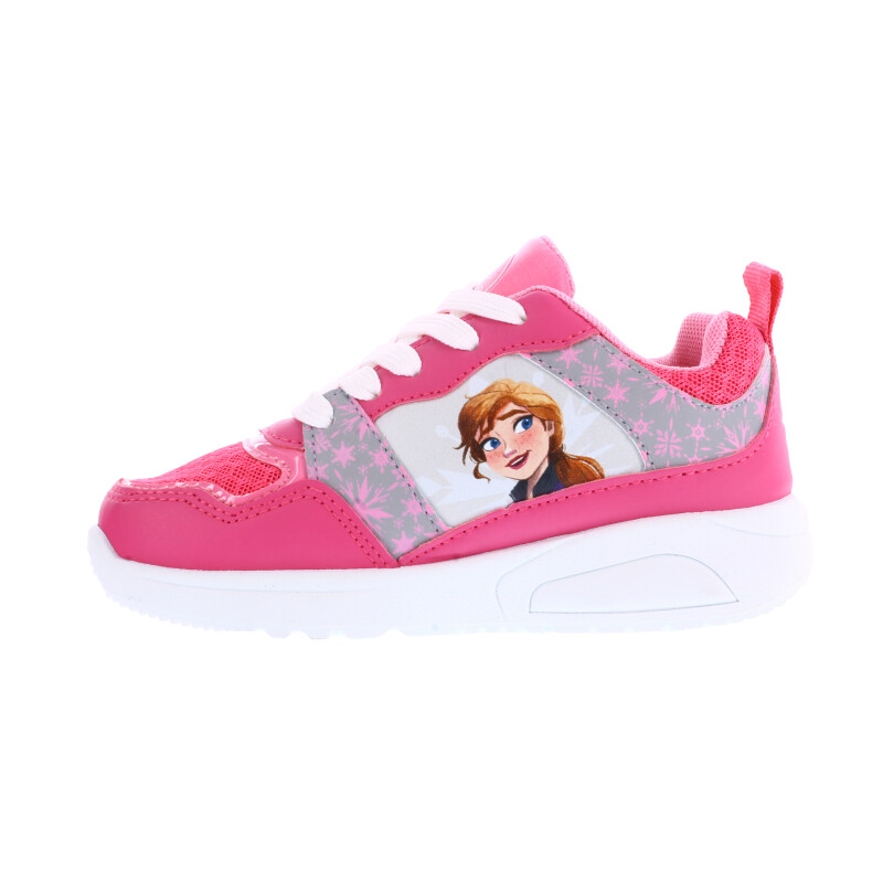 Championes Infantiles Disney Frozen c/Luces Rosado - Gris