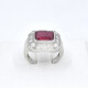 Anillo en oro 18K brillantes y rubí Anillo en oro 18K brillantes y rubí