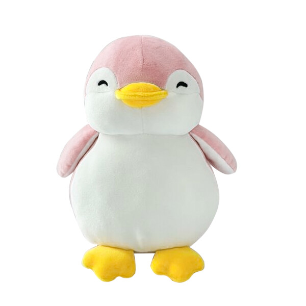 Peluche pingüino rosa