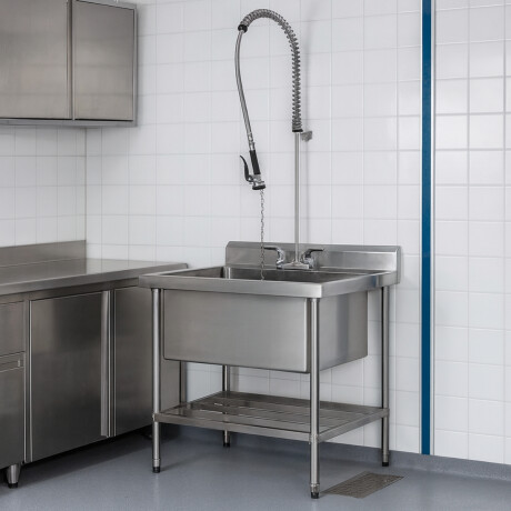 Piletón Fregadero de Acero Inoxidable 105 x 70 x 85 cm Piletón Fregadero de Acero Inoxidable 105 x 70 x 85 cm