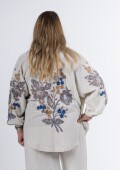 Conjunto de lino ( kimono bordado y palazo) Conjunto de lino ( kimono bordado y palazo)