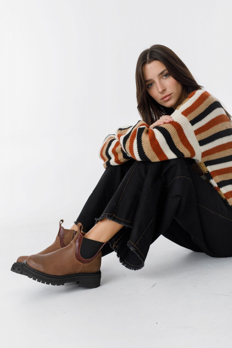 Bota Bosquera Marron/Bordeaux