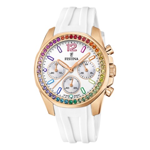 Reloj Festina F20611/2 para mujer con correa de resina Blanco