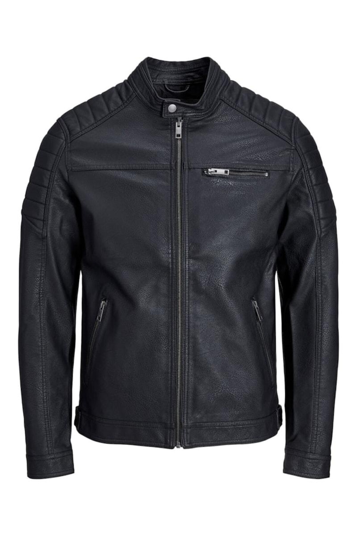 Chaqueta Rocky Efecto Piel Black