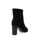 Botas de Mujer Bottero Caña Baja En Punta de Cuero Negro