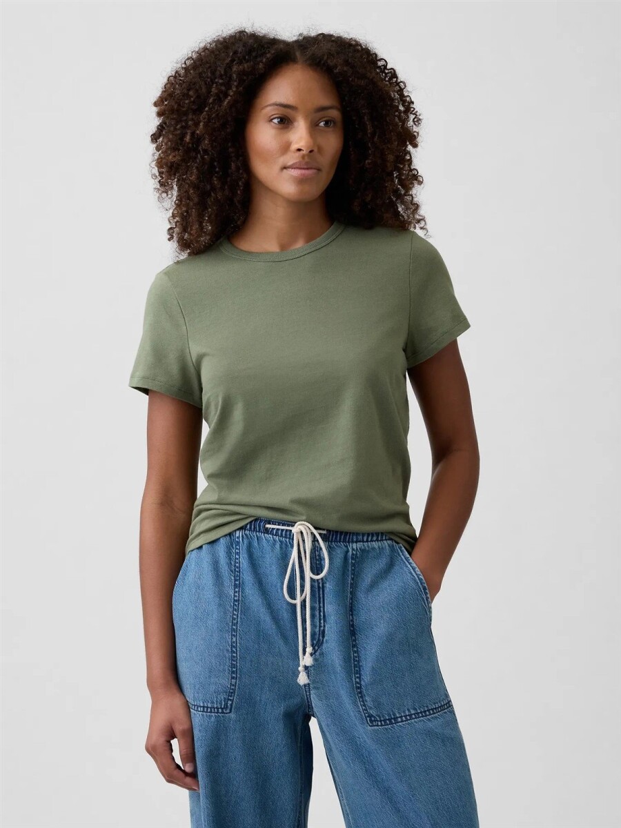 Remera Cuello Redondo Mujer - Walden Green 