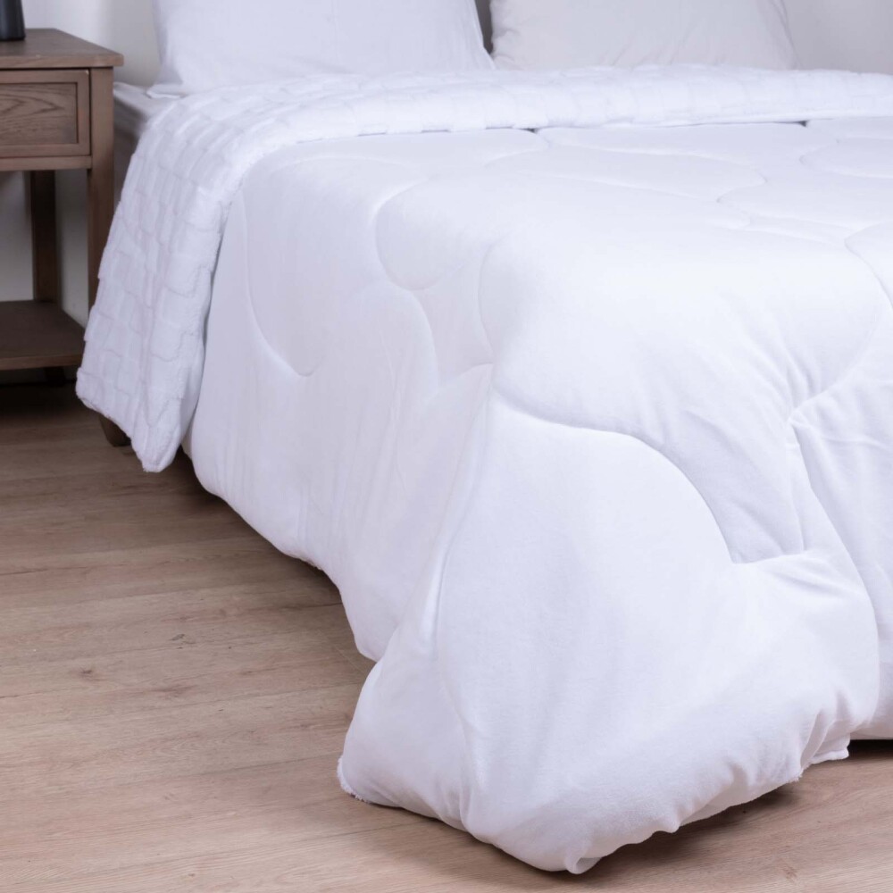 ACOLCHADO 2 PLAZAS ALGODON BLANCO SNOW