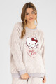 Pijama hello kitty coral embossed Gris