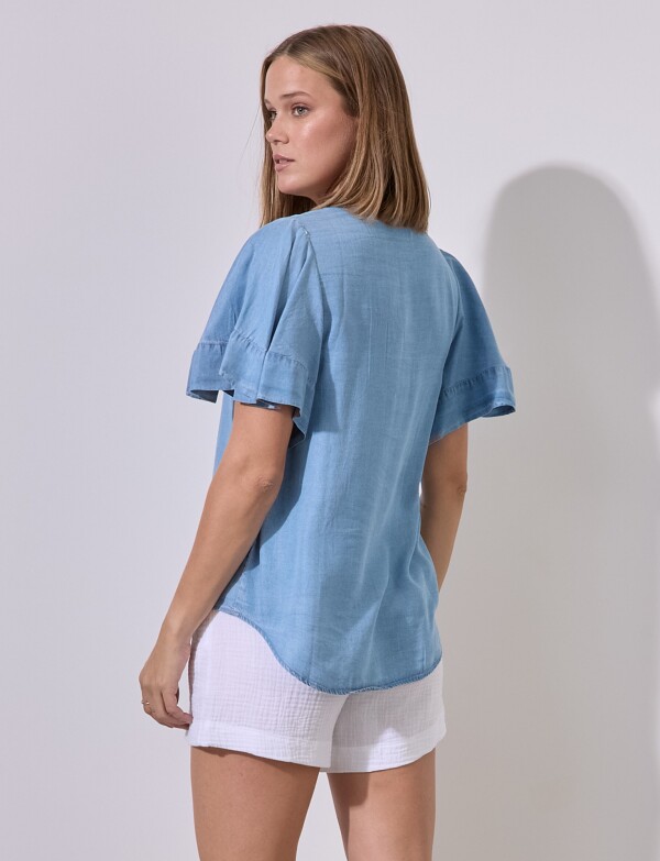 Blusa Tencel JEAN CLARO