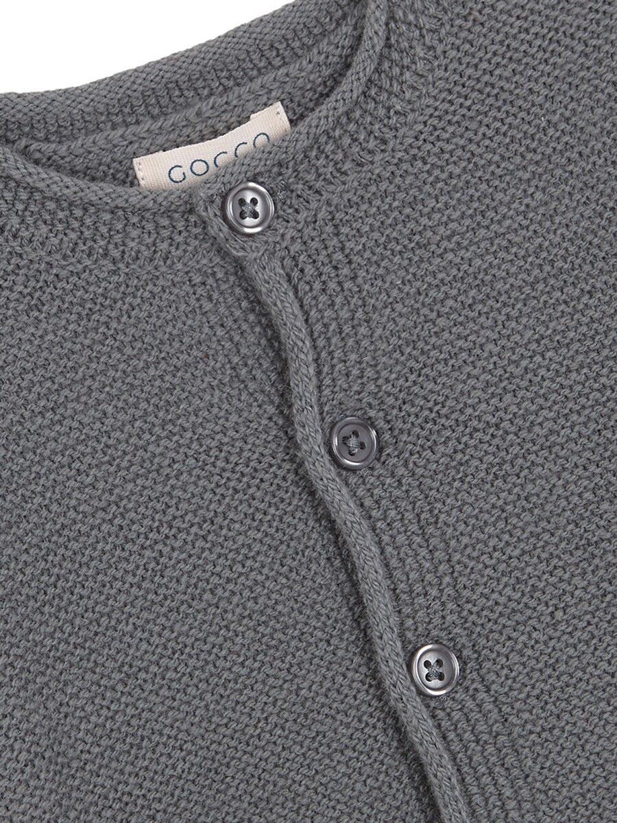 Chaqueta De Punto Con Lana Verde Oscuro