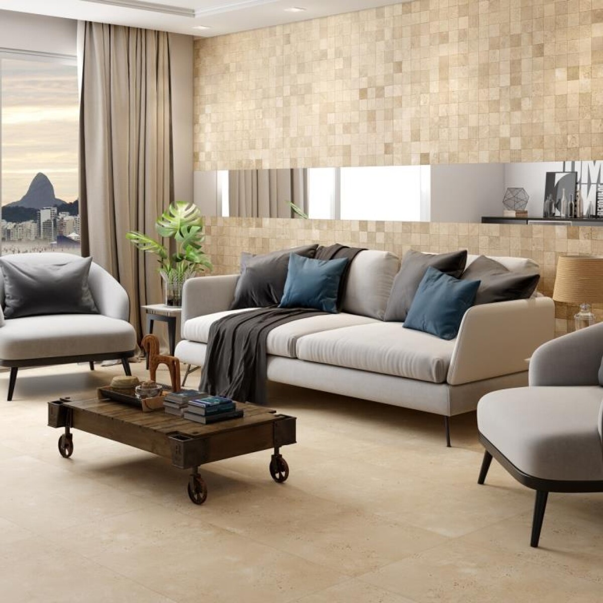 Porcelanato Arena de copacabana hd - 1.52m2 