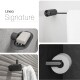 SET DE ACCESORIOS BAÑO METAL SIGNATURE GRAFITO GUNMETAL GRAFITO-GUNMETAL