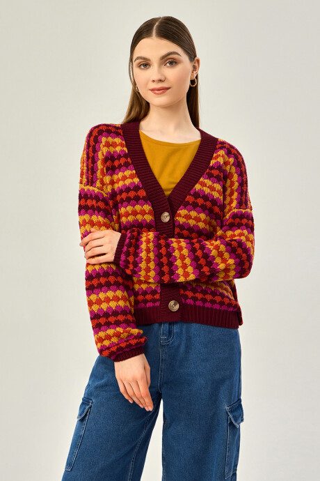 Cardigan Comini Estampado 2