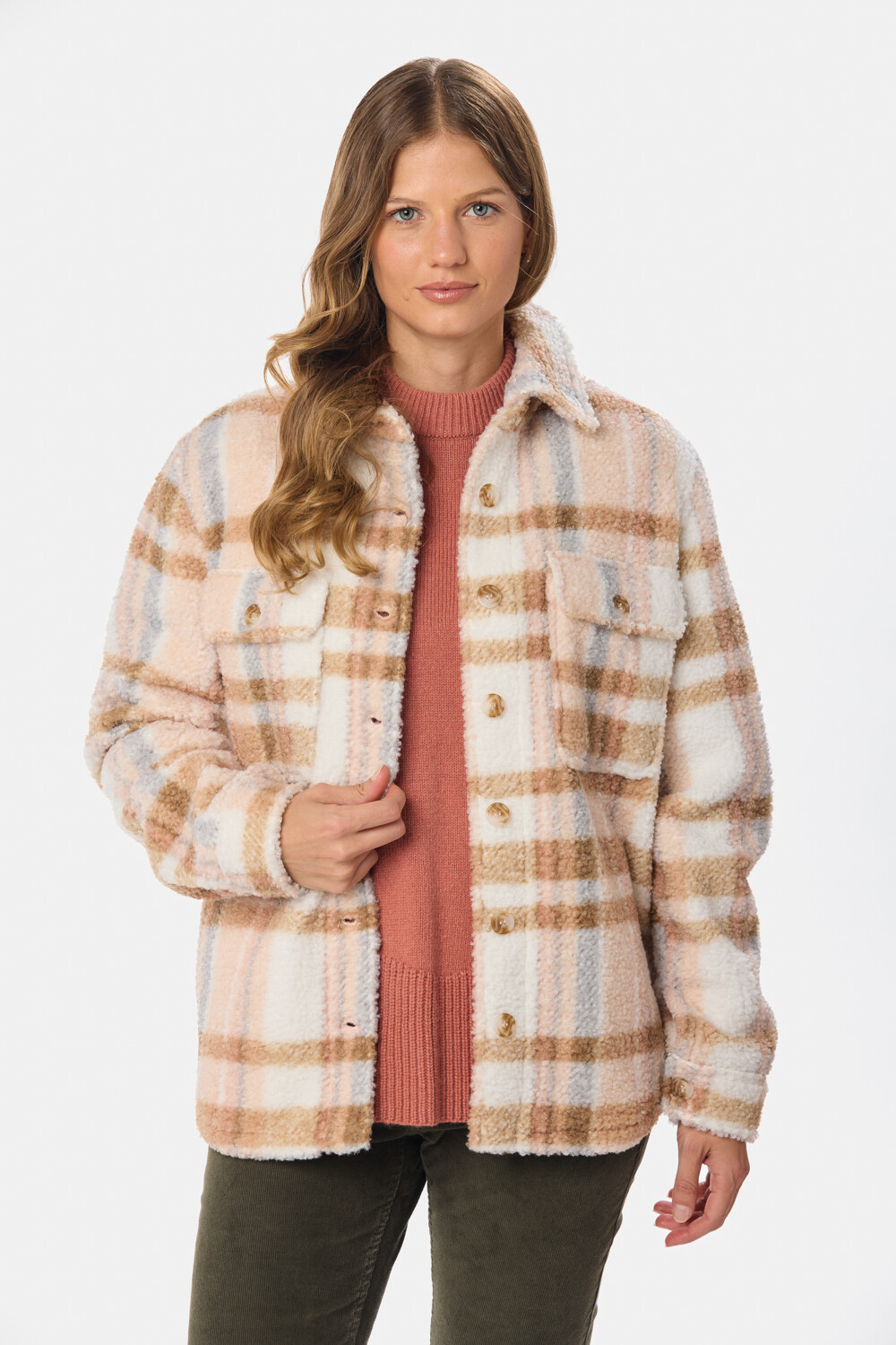 CAMISA DE SHERPA Rosado
