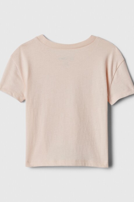 Remera Gráfico Manga Corta Toddler Niña Pale Warm Pink