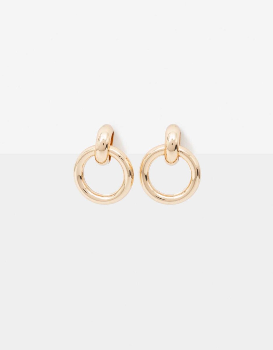 Aros Clips De Metal - Dorado 