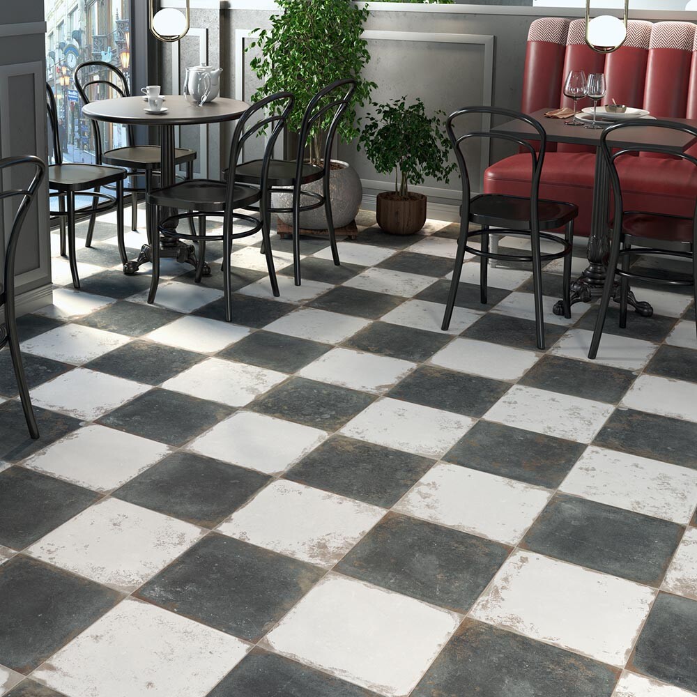 PORCELANATO ANTIQUE BLACK "A" 33.3X33.3 CM Porcelanato Antique Black "a" 33.3x33.3 Cm