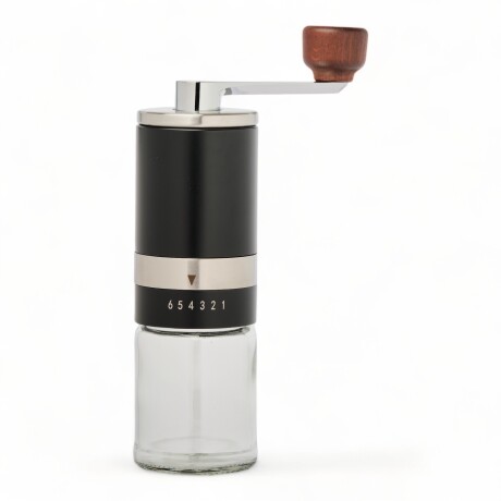 Molinillo café manual regulable 6 moliendas Ace Inox Negro