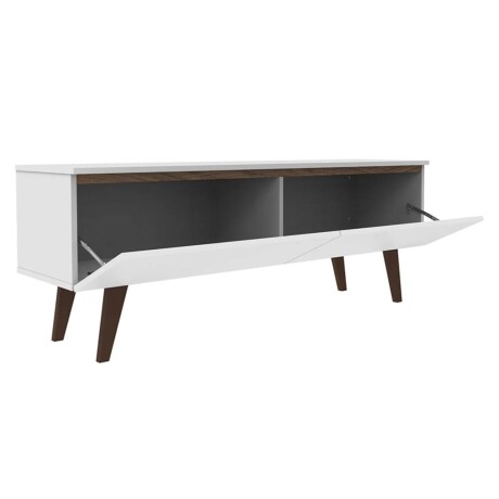 Rack para TV Lumax 2 puertas rustico 55 pulgadas Blanco