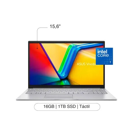 Notebook ASUS Vivobook F1504VAP 15.6' FHD Touch 1TB / 16GB RAM Intel Core 7 150U - Silver Notebook ASUS Vivobook F1504VAP 15.6' FHD Touch 1TB / 16GB RAM Intel Core 7 150U - Silver
